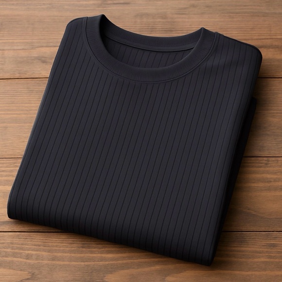 RHONE Tops - NWT - Rhone Modern Ribbed Tee – Black Performance Fabric & GoldFusion® Tech